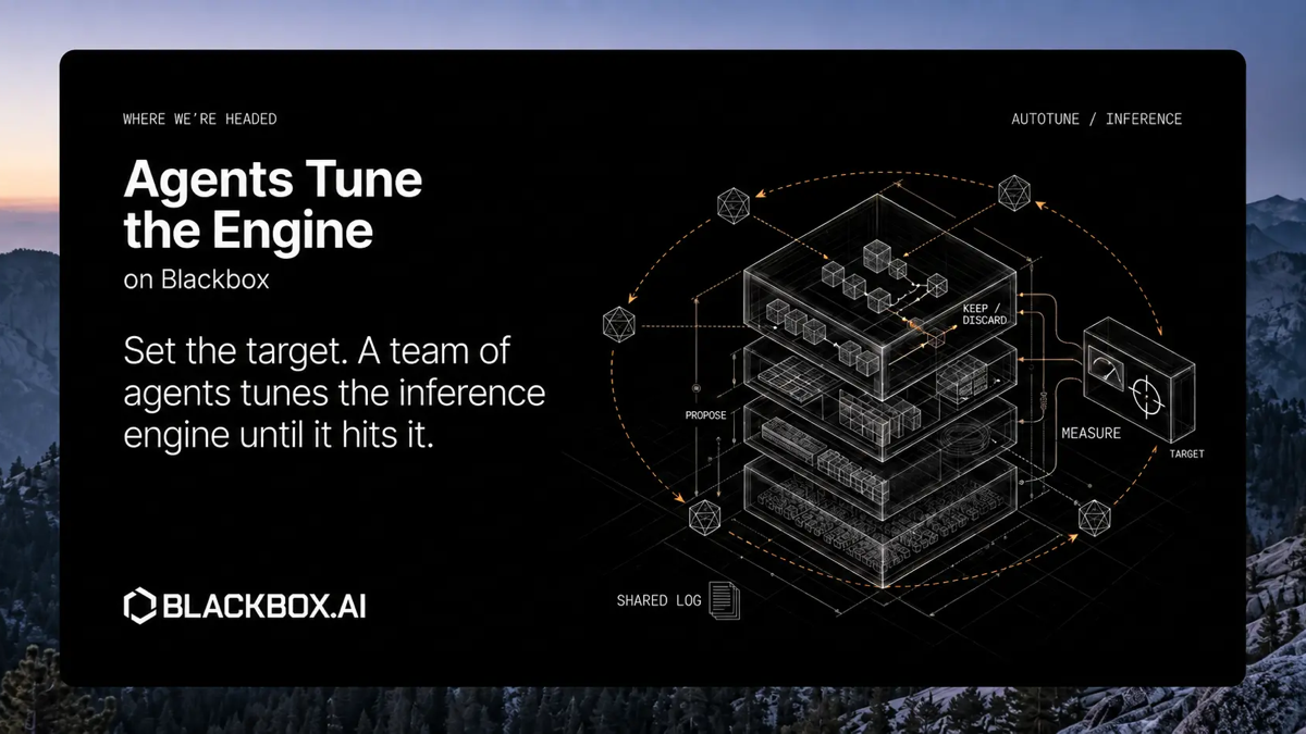 blackbox.ai — Give Blackbox your workload, performance targets, and quality bar. A team of agents…